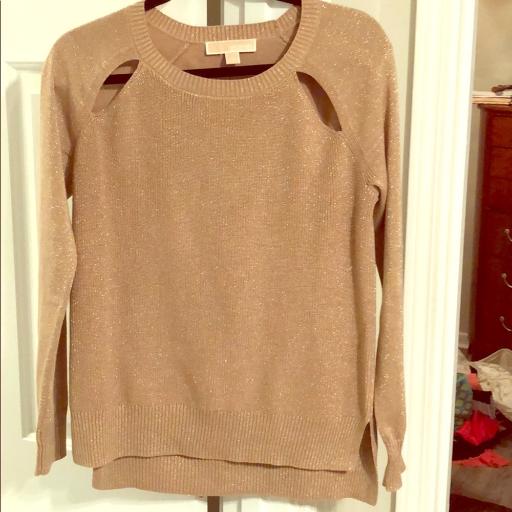 Michael Kors Glittery Gold Sweater
